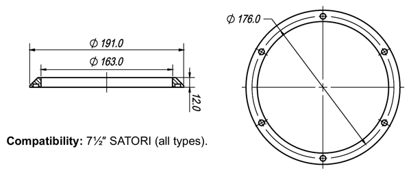 Satori MW19 Magnetic Grill Pair drawing