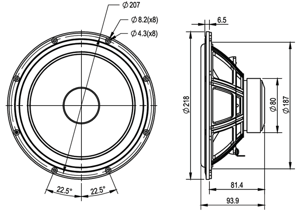 SB Acoustics SB20PFCS30-7 parameters