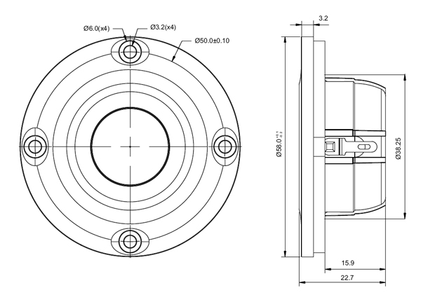 SB21RDCN-C000-4 Mechanical Drawing