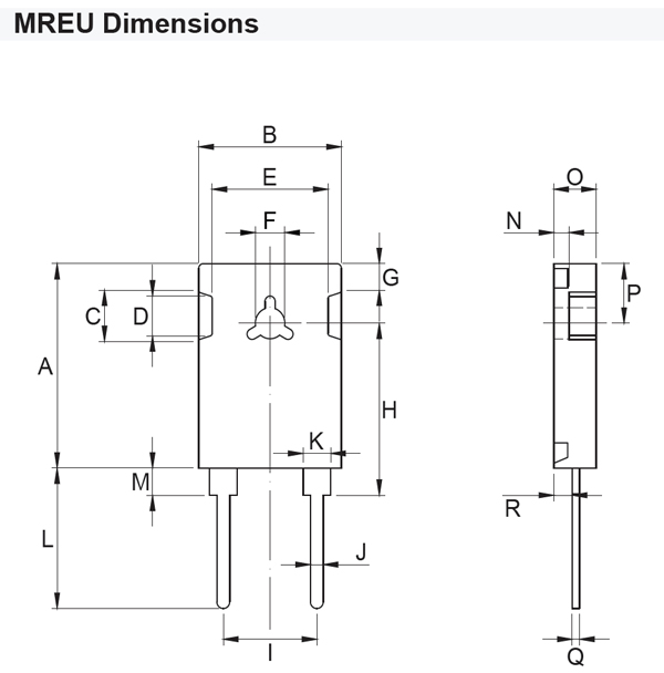 Mundorf Ultra Resistor with optional Heat Sink temperature dimensions 1